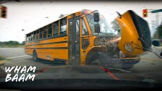 SCHOOL BUS DRIVER EXPOSED BY DASH CAM AFTER SHOCKING CRASH! | DASHCAM STORIES 133