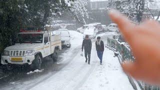 mussoorie snowfall | mussoorie | heavy snowfall in mussoorie