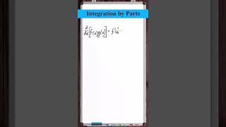 Integration by Parts | Formula Derivation