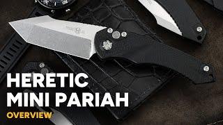 Heretic Knives Mini Pariah - Automatic & Manual MagnaCut Button Locks - Overview