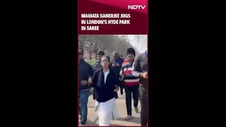 Mamata Banerjee Jogs In London's Hyde Park In Saree