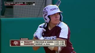 #12 Texas AM vs #13 Alabama | Full College Softball 04/15/2024