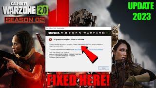 Call of Duty Warzone 2.0 Season 2 How To Fix All graphics adapters failed to initialize
