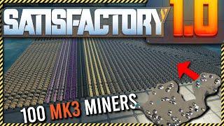 I Pulled 100 MK3 Miners For This Mega Project in Satisfactory