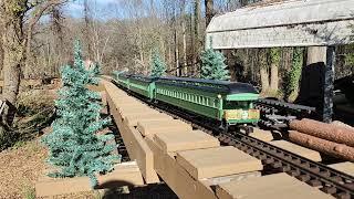 g scale southern diesels with passenger train