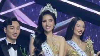 Câu trả lời ứng xử xuất sắc Kỳ Duyên đánh bại Thuý Quỳnh và Quỳnh Anh giành miện Miss Universe 2024