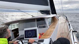 Baltic 142 Canova DSS sea trials - First view of the new superyacht foil