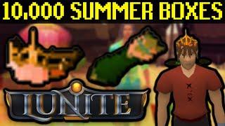 10,000 SUMMER BOXES CHALLENGE VS RSPS YOUTUBERS! WHO GETS THE LUCKIEST?! - Lunite RSPS