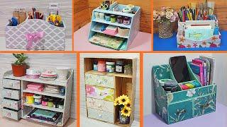 6 SIMPLE DIY ORGANIZERS FOR STORAGE FROM CARDBOARD BOXES| HANDMADE CRAFT FROM CARDBOARD BOXES