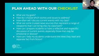 Strategies for teaching current events in the classroom with Laura Tavares