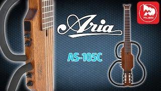 Электроакустическая гитара ARIA AS-105C (Aria Sinsonido silent travel guitar)