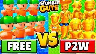 FREE TO PLAY vs PAY TO WIN in Stumble Guys!