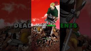 3 deadliest events in Attack on Titan!