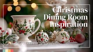 From Farmhouse to Fabulous: English Country Cottage Christmas Dining Room Inspiration