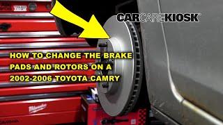 Toyota Camry Brake Pad Replacement (2002-2006) - DIY! Save Money & Stop Safe!