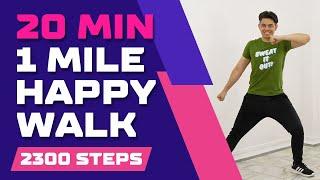 1.0 MILE HAPPY Walk • 2300 Steps • Keoni Tamayo • Walking Workout #175