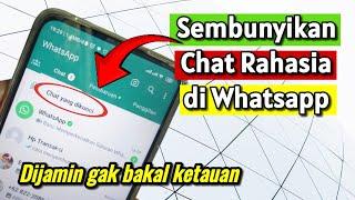 Cara Sembunyikan Chat  Rahasia Di Whatsapp || Kunci Chat Whatsapp #fiturterbaru #whatsapp