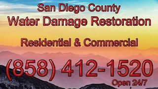 Water Damage Restoration San Diego County California | San Diego County Water Damage Restoration