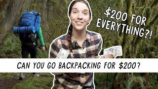 BUDGET BACKPACKING! I Bought Gear AND Went Backpacking for Under $200! | Miranda in the Wild