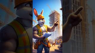 Smart AI video rabbit working in like a human