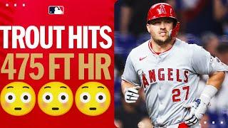 ARE YOU SERIOUS MIKE TROUT?! Hits 2 homers including a 475-ft blast! 