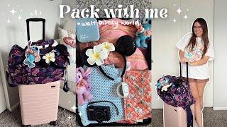 PACKING FOR DISNEY WORLD 2024  how I pack for Disney, summer essentials, packing in carry on only!