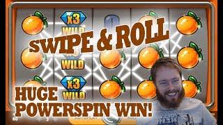 Swipe & Roll powerspin HUGE POWERSPIN WIN!