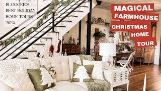 Magical Farmhouse Christmas Tour: Featuring Vintage Decor And DIY Christmas Decorations.