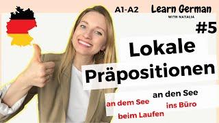 Lokale Präpositionen - Wo?/ Wohin?/ Woher? (5/7) Prepositions in German I Learn German with Natalia