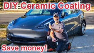 DIY Tesla Model Y Ceramic Coating: ForMyTesla 9H - Easy Clean, Stunning Shine!