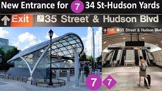 ⁴ᴷ Subway Tour | 35th St Entrance for 34th St - Hudson Yards (7) Station