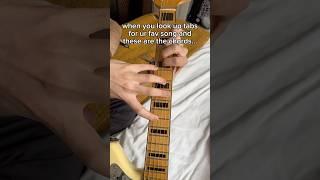 When you look up tabs and these are the chords #bandhumor #bandmemes #band #guitar #guitarist