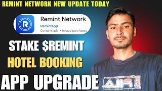 Remint Network New Update today | Withdrawal Stacking $Remint Hotel Booking