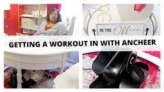 Getting A Workout in with Ancheer Elliptical Desk Machine!