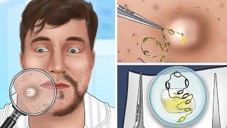 [ASMR] Satisfying Shaving & Ingrown Hair Removal for MrBeast | Skincare Animation