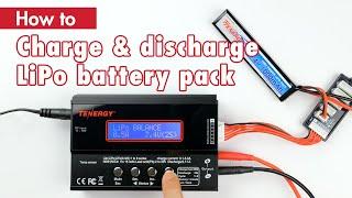 How to charge and discharge a LiPo battery pack with Tenergy's TB6B (with voice-over)
