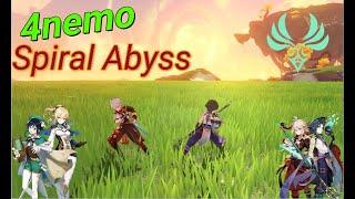 4 anemo party spiral abyss | C0 Xiao Kazuha Venti Jean | Genshin Impact