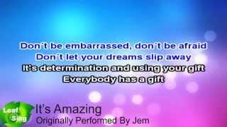 It's Amazing - Jem ( Karaoke Video Lyrics ) HD