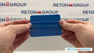 Пластиковый ракель для работы с самоклеющейся пленкой Reton Group / Шпатель пластиковый /для обоев