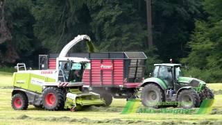 Silage 2014 *2.Schnitt* Claas Case Deutz John Deere -Lohnbetrieb Max Wagner- HD