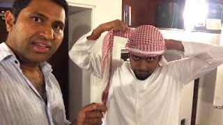 How to Wrap an Arab Head Scarf Keffiyeh