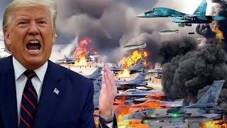 7 Minutes Ago! Russia Attacks Air Base in Kiev Region and Destroys All US F16s That Had Just Landed