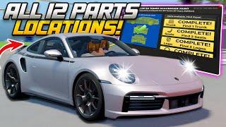 ALL 12 PORSCHE CAR PARTS LOCATIONS  IN DRIVING EMPIRE! (FREE CAR)