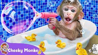 Bath Song + More Baby Healthy Songs | Cheeky Monkey - Nursery Rhymes & Kids Songs