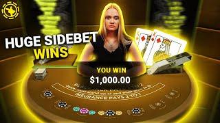 MASSIVE SIDEBET WIN ON BLACKJACK!