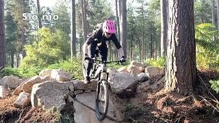 Cannock Chase - Perrys drop - Babmi leap - New feature, section 7 on the blue trail.