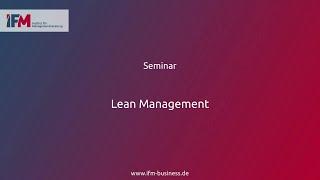 Lean Management | Seminar