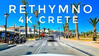 4K Driving in Rethymno | Crete Greece 2024