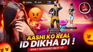 FINNALLY AASHI KO REAL ID DIKHA DI  PRANK WITH  CUTE FREE FIRE GIRL  I found a free fire girl 