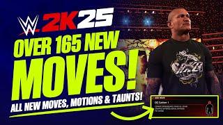 WWE 2K25 All New Moves: Over 165 New Moves & Animations! (Create a Moveset)